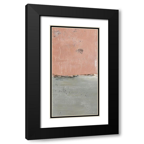 The Blushing Edge Panel I Black Modern Wood Framed Art Print with Double Matting by Loreth, Lanie