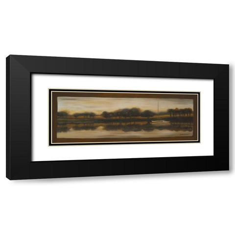 Sepia Landscape I Black Modern Wood Framed Art Print with Double Matting by Arenas, Nelly