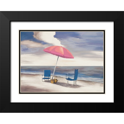 Noon By The Shore I Black Modern Wood Framed Art Print with Double Matting by Rhyan, Vivien
