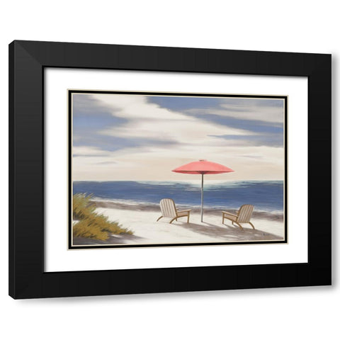 Noon By The Shore II Black Modern Wood Framed Art Print with Double Matting by Rhyan, Vivien