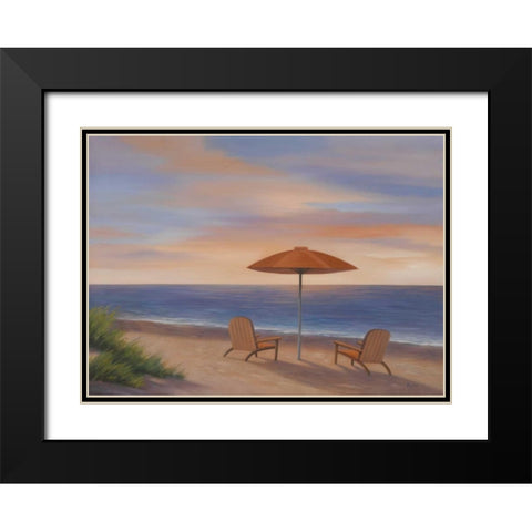 Summer On The Sand Black Modern Wood Framed Art Print with Double Matting by Rhyan, Vivien