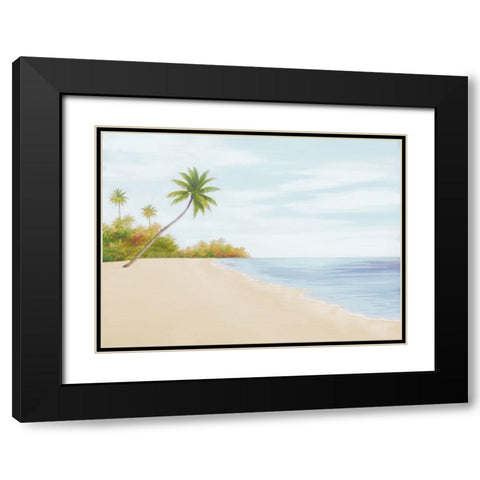 New Tropical Beach II Black Modern Wood Framed Art Print with Double Matting by Rhyan, Vivien