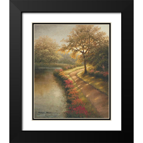 Morning Light I Black Modern Wood Framed Art Print with Double Matting by Marcon, Michael