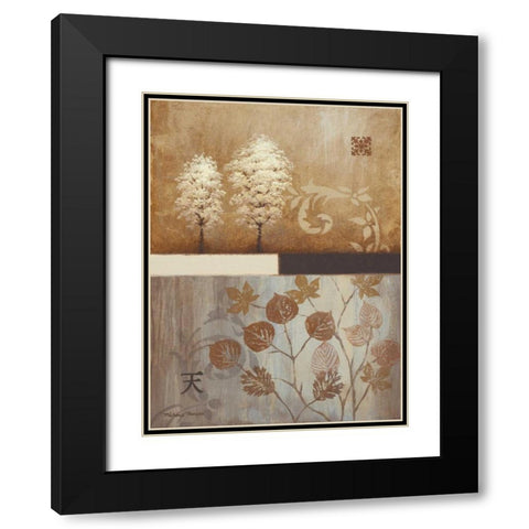 From West to East Black Modern Wood Framed Art Print with Double Matting by Marcon, Michael