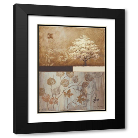 From East to West Black Modern Wood Framed Art Print with Double Matting by Marcon, Michael