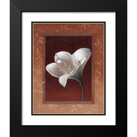 Ice Princess Black Modern Wood Framed Art Print with Double Matting by Rhyan, Vivien