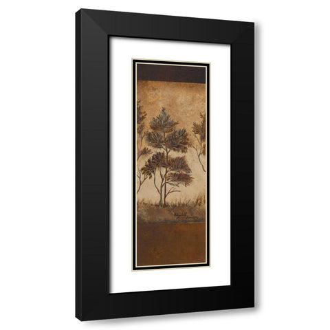 Autumn Impressions I Black Modern Wood Framed Art Print with Double Matting by Londono, Elizabeth