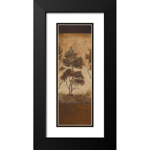 Autumn Impressions I Black Modern Wood Framed Art Print with Double Matting by Londono, Elizabeth