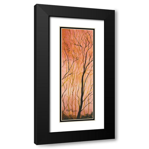 Wildwood IV Black Modern Wood Framed Art Print with Double Matting by Londono, Elizabeth