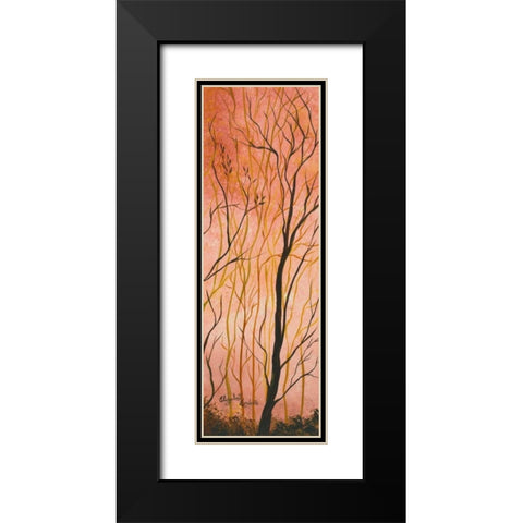 Wildwood IV Black Modern Wood Framed Art Print with Double Matting by Londono, Elizabeth