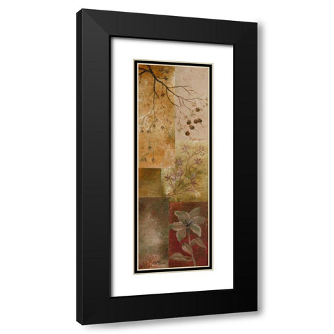 Overlapping Squares I Black Modern Wood Framed Art Print with Double Matting by Londono, Elizabeth