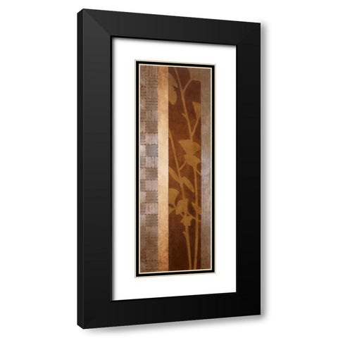 Urban Garden II in Honey Black Modern Wood Framed Art Print with Double Matting by Loreth, Lanie