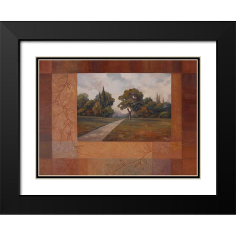 Changing Seasons I Black Modern Wood Framed Art Print with Double Matting by Rhyan, Vivien