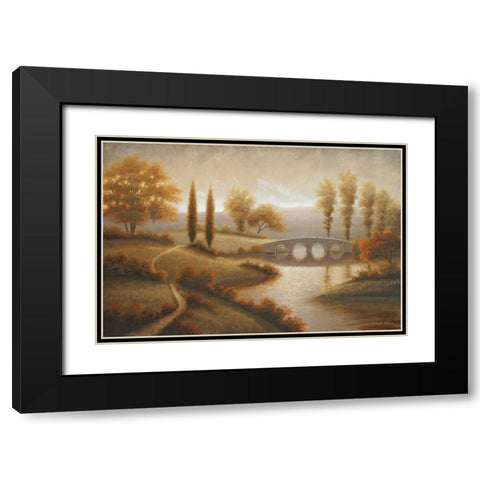 Wishing for July Black Modern Wood Framed Art Print with Double Matting by Marcon, Michael