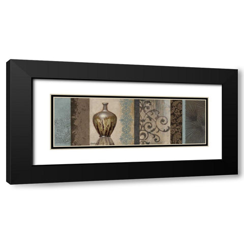 Fantasy Floral II Black Modern Wood Framed Art Print with Double Matting by Marcon, Michael