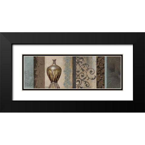 Fantasy Floral II Black Modern Wood Framed Art Print with Double Matting by Marcon, Michael