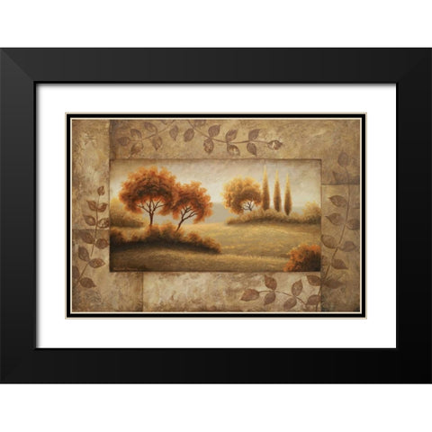 Luminous Vistas I Black Modern Wood Framed Art Print with Double Matting by Marcon, Michael