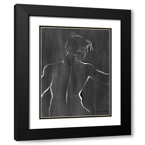 Sketched in Black I Black Modern Wood Framed Art Print with Double Matting by Loreth, Lanie