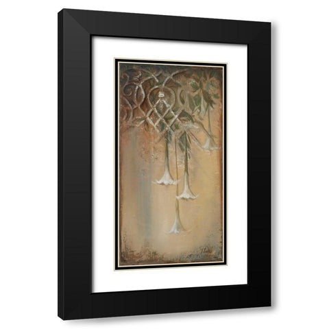 Ornaments and Campanula II Black Modern Wood Framed Art Print with Double Matting by Pinto, Patricia