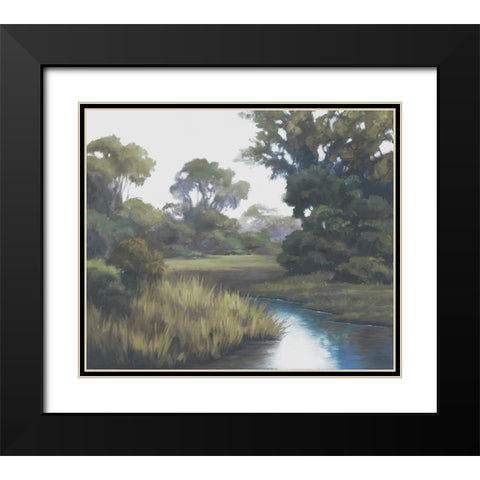 Shades Of Afternoon Black Modern Wood Framed Art Print with Double Matting by Rhyan, Vivien