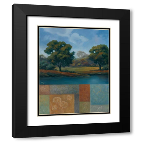 Shades of Afternoon II Black Modern Wood Framed Art Print with Double Matting by Rhyan, Vivien