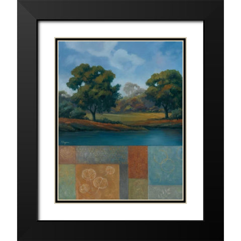 Shades of Afternoon II Black Modern Wood Framed Art Print with Double Matting by Rhyan, Vivien