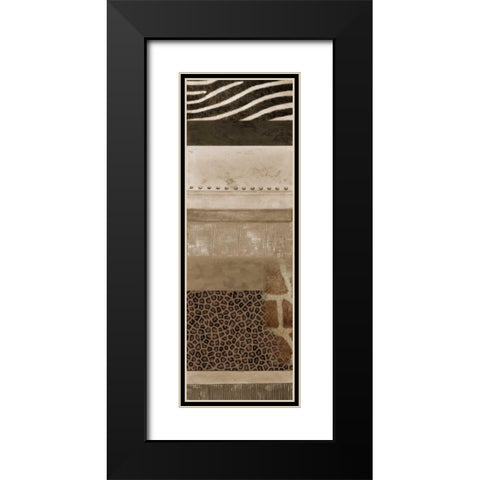 Africa I Black Modern Wood Framed Art Print with Double Matting by Pinto, Patricia