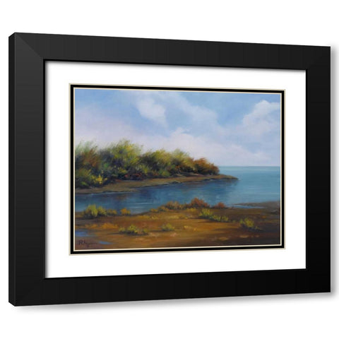 Still Waters Black Modern Wood Framed Art Print with Double Matting by Rhyan, Vivien