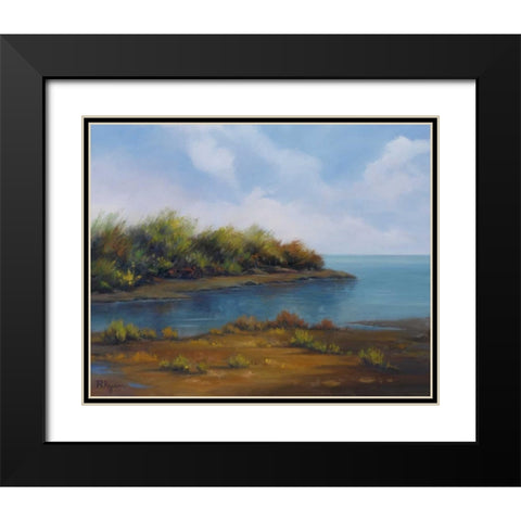 Still Waters Black Modern Wood Framed Art Print with Double Matting by Rhyan, Vivien