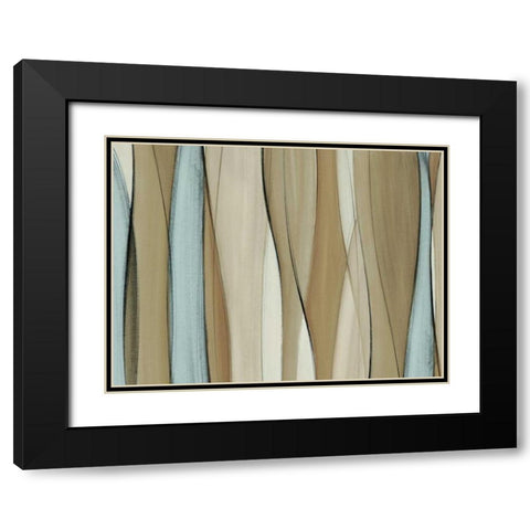 Neutral Coalescence (canvas/poly) Black Modern Wood Framed Art Print with Double Matting by Loreth, Lanie