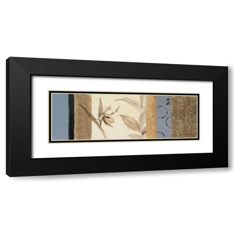 Serene Orchid I Black Modern Wood Framed Art Print with Double Matting by Loreth, Lanie