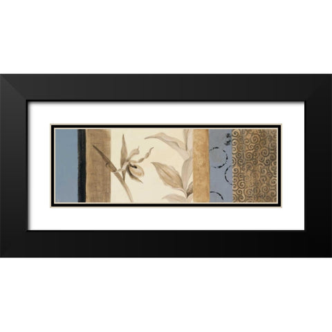 Serene Orchid I Black Modern Wood Framed Art Print with Double Matting by Loreth, Lanie