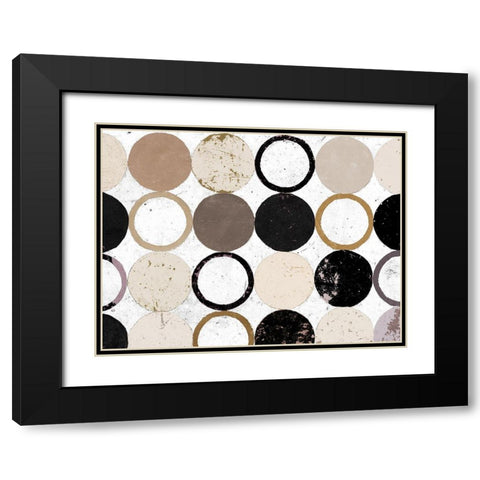 Cirque du Brun Neutral Black Modern Wood Framed Art Print with Double Matting by Loreth, Lanie