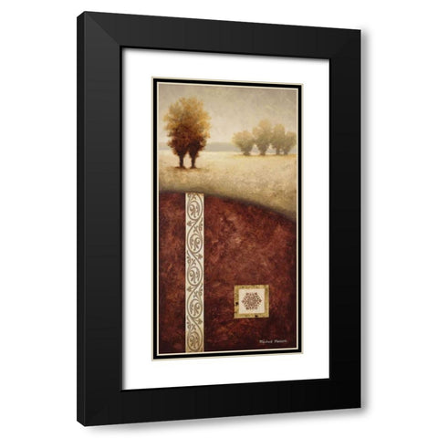 Transitional Landscape I Black Modern Wood Framed Art Print with Double Matting by Marcon, Michael
