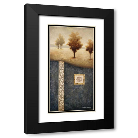 Transitional Landscape II Black Modern Wood Framed Art Print with Double Matting by Marcon, Michael