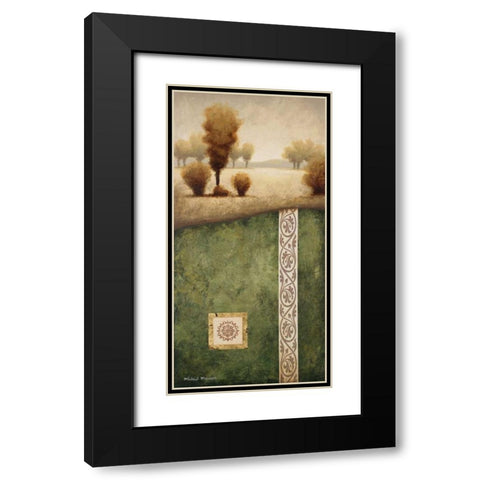 Transitional Landscape III Black Modern Wood Framed Art Print with Double Matting by Marcon, Michael