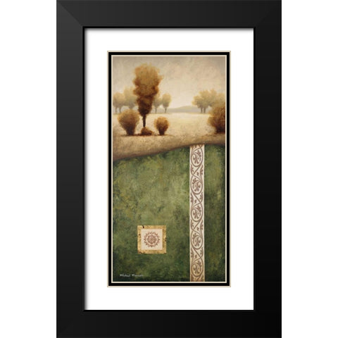 Transitional Landscape III Black Modern Wood Framed Art Print with Double Matting by Marcon, Michael