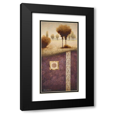 Transitional Landscape IV Black Modern Wood Framed Art Print with Double Matting by Marcon, Michael