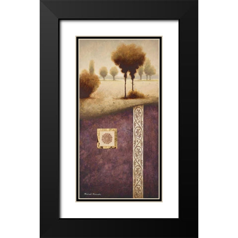 Transitional Landscape IV Black Modern Wood Framed Art Print with Double Matting by Marcon, Michael