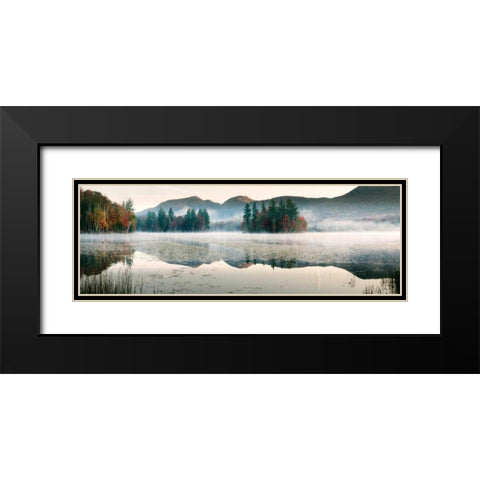 Lefferts Pond Black Modern Wood Framed Art Print with Double Matting by Lake, Shelley
