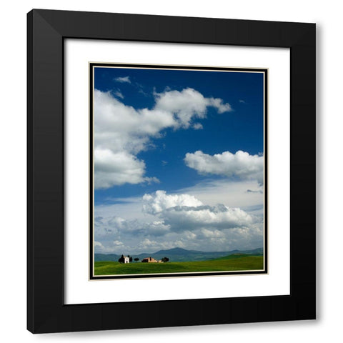 Little House Black Modern Wood Framed Art Print with Double Matting by Lake, Shelley