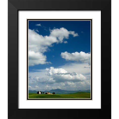 Little House Black Modern Wood Framed Art Print with Double Matting by Lake, Shelley