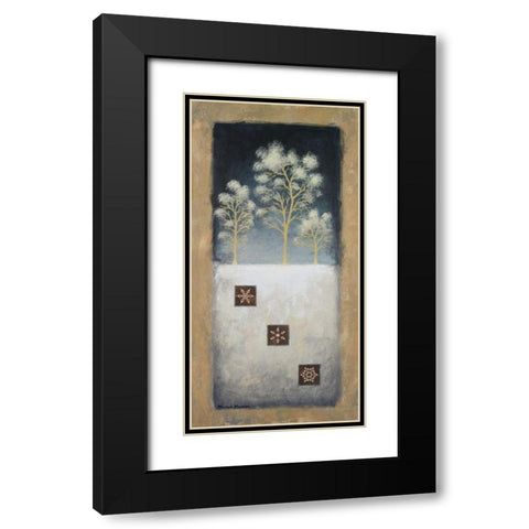 January Night Black Modern Wood Framed Art Print with Double Matting by Marcon, Michael