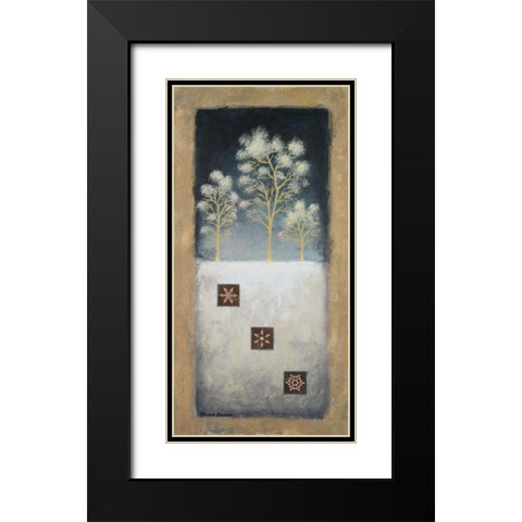 January Night Black Modern Wood Framed Art Print with Double Matting by Marcon, Michael