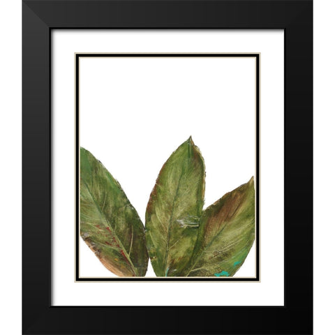 Partial Palm III Black Modern Wood Framed Art Print with Double Matting by Pinto, Patricia