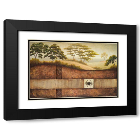 Sun Valley II Black Modern Wood Framed Art Print with Double Matting by Marcon, Michael