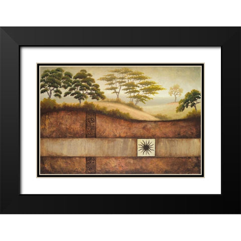 Sun Valley II Black Modern Wood Framed Art Print with Double Matting by Marcon, Michael