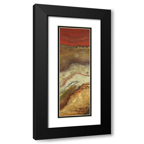 Tierra Panel II Black Modern Wood Framed Art Print with Double Matting by Pinto, Patricia