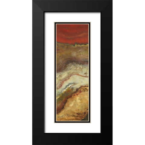 Tierra Panel II Black Modern Wood Framed Art Print with Double Matting by Pinto, Patricia
