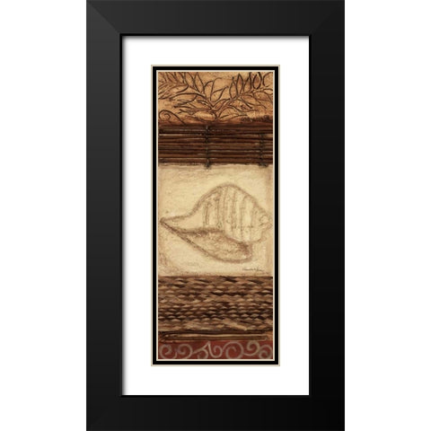 Organic Oasis I Black Modern Wood Framed Art Print with Double Matting by Hakimipour-Ritter